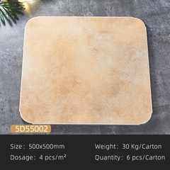 Gạch giả cổ chống trơn 50x50 cm nhập khẩu 5D55002 Biệt thự, sân vườn, villa, ban công, nhà cổ