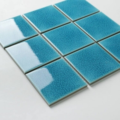 Gạch ốp bể bơi mosaic gốm men rạn  INM03-HV