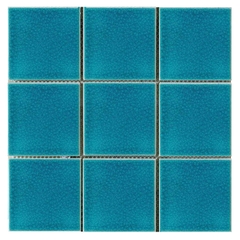 Gạch ốp bể bơi mosaic gốm men rạn  INM03-HV