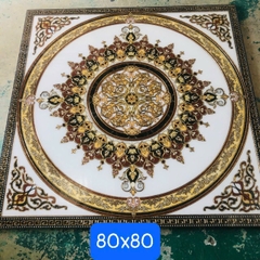 Gạch thảm chiếu nghỉ cầu thang, thang máy KT 80x80 cm HV-02 (khắc kim)
