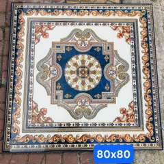 Gạch thảm chiếu nghỉ cầu thang, thang máy KT 80x80 cm HV-10 (khắc kim)