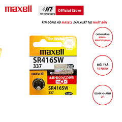 pin đồng hồ Maxell SR416 / 337 1,55v made in Japan