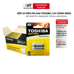 Vỉ 2 Pin Alkaline Toshiba AAA, 1,5V, Không sạc ( LR03GCP_BP-2PV)