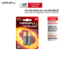 Pin NANFU AA2 Alkaline LR6/1,5V ( Vỉ 2 Viên ) - Hàng chính hãng