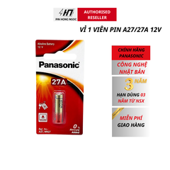 Pin Panasonic LR-V27/1BP , Pin A27 Panasonic 12V vỉ 1 viên