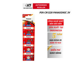 Pin CR1220 Panasonic Lithium 3V made in Indonesia