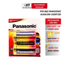 Vỉ 2 Viên Pin Đại Panasonic Alkaline cỡ D 1,5V LR20T/2B