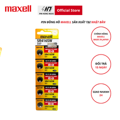 pin đồng hồ Maxell SR416 / 337 1,55v made in Japan