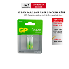 Vỉ 2 viên Pin đũa AAA Alkaline GP24A-2U2