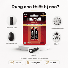 Hộp 20 Viên Pin Maxell Premium Alkaline Digital XL AA 1.5V
