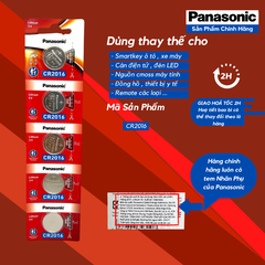 Pin CR2016 Panasonic Lithium 3V Made in Indonesia