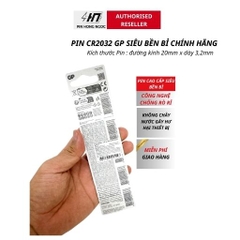 Pin Lithium-cúc áo CR2032 GPCR2032-2CPU5 ( Vỉ 5 Viên )