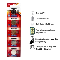 Pin Panasonic CR2032 Lithium 3V Made In Indonesia