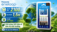 Bộ Sạc Nhanh Panasonic Eneloop K-KJ55MCC40V (Kèm 4 Pin AA 2000mAh)