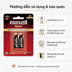 Hộp 20 Viên Pin Maxell Premium Alkaline Digital XL AA 1.5V