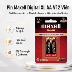 Hộp 20 Viên Pin Maxell Premium Alkaline Digital XL AA 1.5V