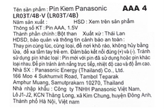 Pin Panasonic Alkaline AAA LR03T/4B siêu bền 1,5V chính hãng