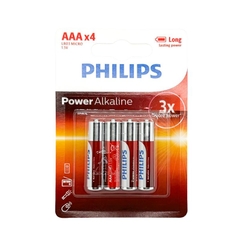 Pin Philips Alkaline AAA 1,5V vỉ 4 viên