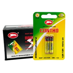 Pin Con Thỏ AAA R03P nhãn nhôm vàng vỉ giấy 2