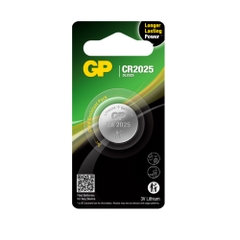 Vỉ 1 viên pin CR2025 GP lithium 3V - Hàng chính hãng