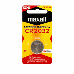 Vỉ 1 viên pin CR2032H Maxell Lithium 3V chính hãng