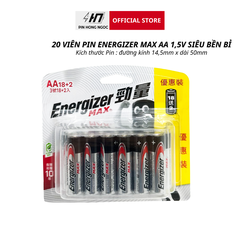 Pin Energizer Max E91 BP18+2 AA ( Vỉ 20 Viên )