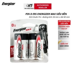 Vỉ 2 Viên Pin đại Energizer Max D E95 BP2  1,5V