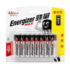 Pin Energizer Max E91 BP18+2 AA ( Vỉ 20 Viên )