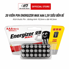 Pin Energizer Max E92 BP18+2 AAA ( Vỉ 20 Viên )