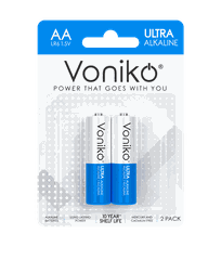 Vỉ 2 viên Pin kiềm Voniko Alkaline LR6 ( AA ) 2B 1,5V chính hãng