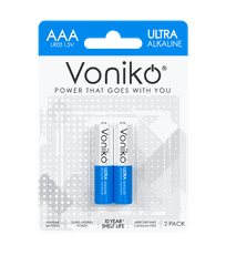Vỉ 2 viên Pin kiềm Voniko Alkaline LR03 ( AAA ) 2B 1,5V chính hãng