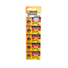 Pin Maxell SR626 SW 1.55V (377) – Vỉ 5 Viên Chính Hãng