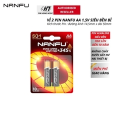 Vỉ 2 Viên Pin AA NANFU Alkaline 1,5V