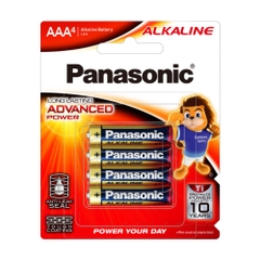 Pin Panasonic Alkaline AAA LR03T/4B siêu bền 1,5V chính hãng