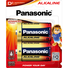 Vỉ 2 Viên Pin Đại Panasonic Alkaline cỡ D 1,5V LR20T/2B