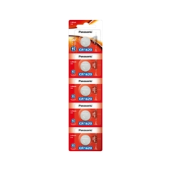 Vỉ 5 viên Pin CR1620 3V Panasonic Lithium made in Indonesia chính hãng