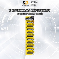 Vỉ 12 Viên Pin AA Panasonic LR6YTP1B12V Super Saver Alkaline 1.5V