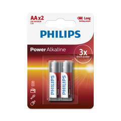 Pin AA Philips LR06P2/97 1.5V Power Alkaline – Vỉ 2 viên chính hãng
