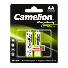 Pin Sạc AA Camelion AlwaysReady 2700mAh 1.2V Ni-MH – Vỉ 2 Viên Chính Hãng