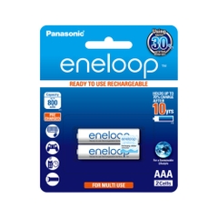 Vỉ 2 Viên Pin Sạc Panasonic Eneloop AAA 800mAh BK-4MCCE Chính Hãng