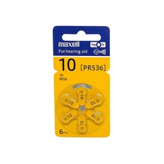 Pin trợ thính Maxell micro battery PR536 WA (10) 1,45V vỉ 6 viên