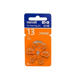 Pin trợ thính 13 Maxell PR48 1,45V vỉ 6 viên chính hãng