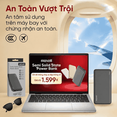 Pin Sạc Dự Phòng Maxell 10000mAh 37Wh Semi-Solid-State Power Bank