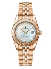 ĐỒNG HỒ NỮ CARNIVAL QUARTZ XÀ CỪ TRẮNG 8131L-VH-TK