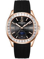 CARNIVAL 1986 AQUANUS ROSE GOLD AUTOMATIC BLACK 8113G2-VH-DCS-D