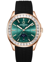 CARNIVAL 1986 AQUANUS ROSE GOLD AUTOMATIC MALLARD GREEN 8113G2-VH-DCS-XL