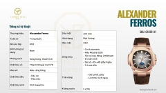 Đồng Hồ Nam Alexander Ferros 6122R-01