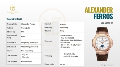 Đồng Hồ Nam Alexander Ferros 6122R-02
