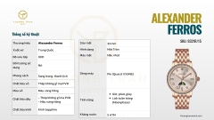 ĐỒNG HỒ NỮ ALEXANDER FERROS QUARTZ 9321R/15