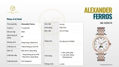 ĐỒNG HỒ NỮ ALEXANDER FERROS QUARTZ 9321D/19